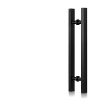 Barre de Tirage Carrée Inox Noir Mat, 500 mm pour Porte Vitrée, vue 2