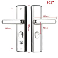 Poignée de Porte d'Entrée sur Plaque en Inox 304, Plaque de 270 à 330 mm, vue 11