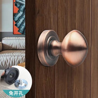 Bouton de Porte Ovale en Zamak pour Porte en Verre ou en Bois, 4 Couleurs, vue 12