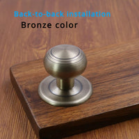 Bouton de Porte Boule en Laiton, Rosace 60 mm, Tête 45 mm, vue 11