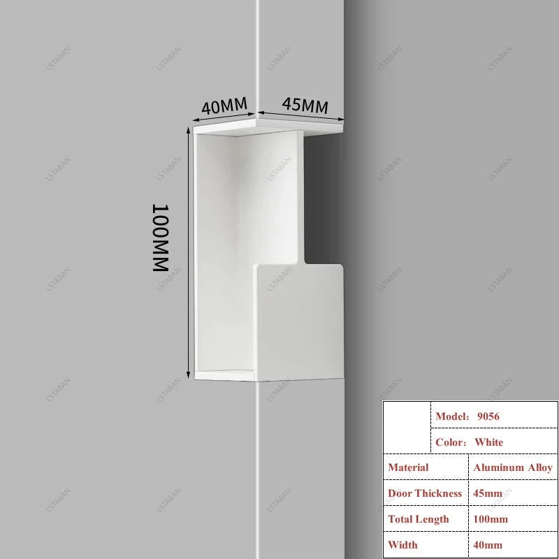 Poignée Cuvette Encastrée pour Porte Coulissante, Aluminium Noir, Blanc, Gris ou Doré, vue 20