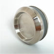 Poignée Cuvette Ronde Inox pour Porte Coulissante en Verre, Ø 68 mm