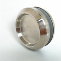 Poignée Cuvette Ronde Inox pour Porte Coulissante en Verre, Ø 68 mm