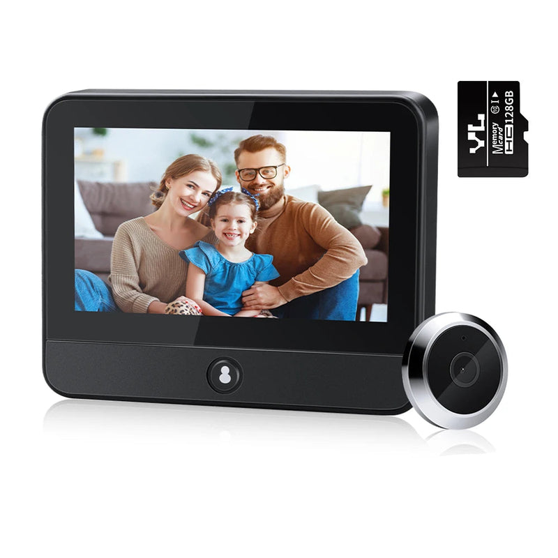 Judas Numérique WiFi 1080P avec Écran 4,3 Pouces et Carte 128 Go