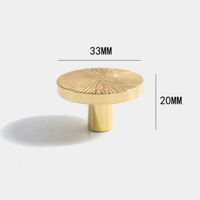 Bouton de Meuble Laiton Strié Doré ou Argenté, Poignée Arc ou Demi-Disque, vue 14
