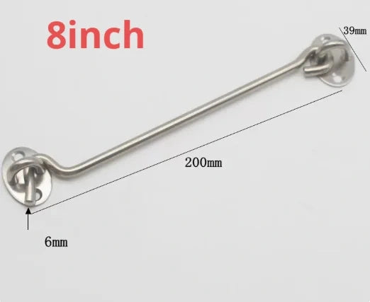 Bloque-Porte à Crochet en Inox, Noir ou Argent, 75 à 300 mm, vue 10