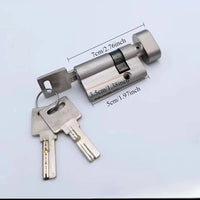 Cylindre de Porte à Bouton Asymétrique, Laiton, 50 à 100 mm, vue 19