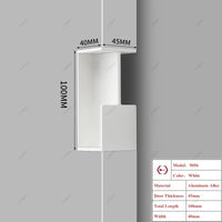 Poignée Cuvette Rectangulaire pour Porte Coulissante, Aluminium, 3 Longueurs, vue 21