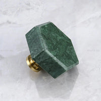Bouton de Meuble en Marbre sur Socle Laiton, 5 Formes, vue 24