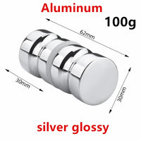 Poignée de Tirage Double Face pour Verre, Aluminium ou Inox 304, 62 mm, vue 17