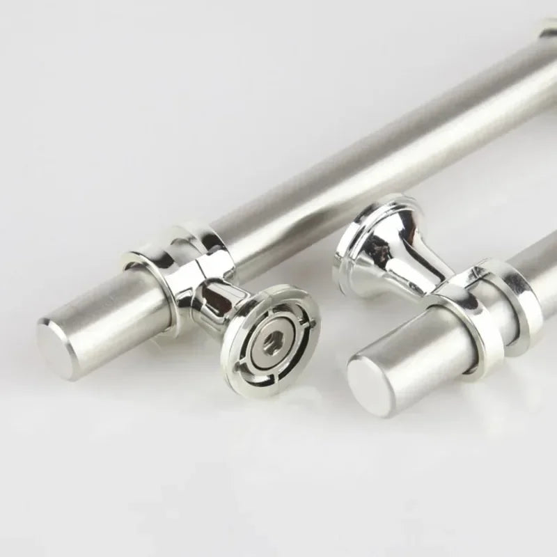 Poignée de Meuble en T en Inox Brossé, Lot de 5, Entraxe 128 ou 160 mm, vue 4