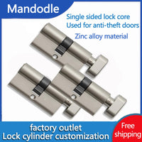 Cylindre de Porte Européen à Bouton, Zamak Brossé, 60 à 90 mm, vue 6