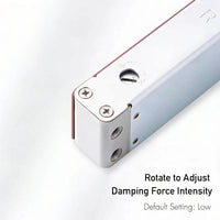 Ferme-Porte Automatique Discret Réglable, Porte 40 kg Maximum, Blanc ou Marron, vue 6