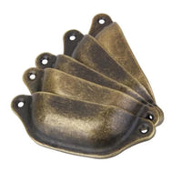 Poignée de Meuble Coquille Vintage Bronze, Lot de 10, 98 mm, vue 3