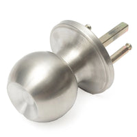Bouton de Porte Boule Inox Brossé, Passage, Pêne Réglable 60 ou 70 mm, vue 4