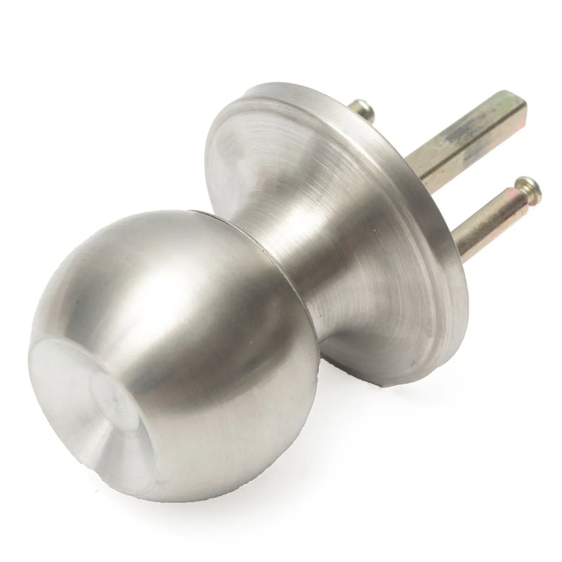 Bouton de Porte Boule Inox Brossé, Passage, Pêne Réglable 60 ou 70 mm, vue 4