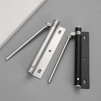 Ferme-Porte Silencieux à Bras Réglable en Inox, 150 x 37 mm, Noir ou Argent, vue 3