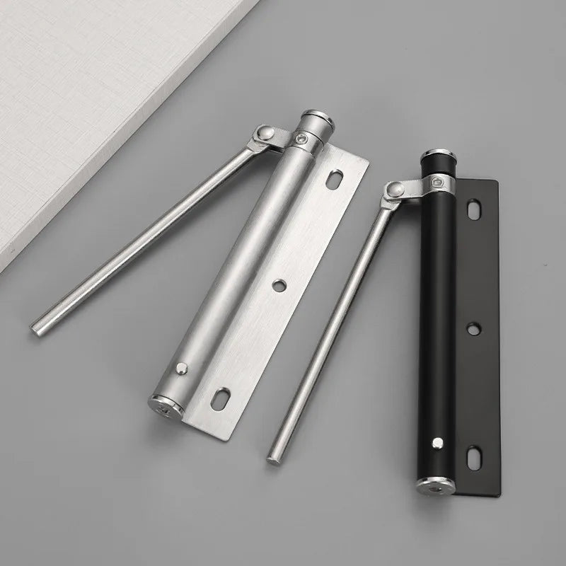 Ferme-Porte Silencieux à Bras Réglable en Inox, 150 x 37 mm, Noir ou Argent, vue 3