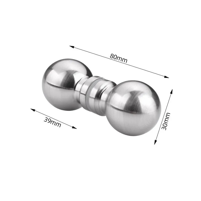 Poignée de Porte de Douche Boule en Aluminium, Simple ou Double Face, 30 ou 50 mm, vue 7