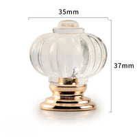 Bouton de Meuble en Cristal Côtelé Forme Citrouille, 28 ou 35 mm, vue 7