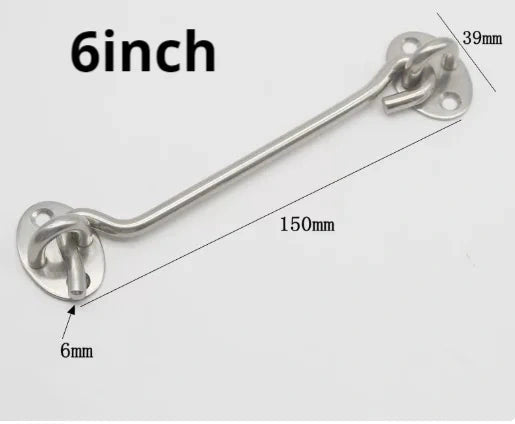 Bloque-Porte à Crochet en Inox, Noir ou Argent, 75 à 300 mm, vue 9