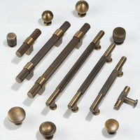 Poignées et Boutons de Meuble en Laiton Bronze Antique à la Pièce, 24 Articles