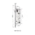 Serrure encastrable axe 60 mm – entraxe 85 mm pour porte aluminium ou bois