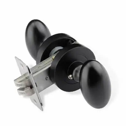Bouton de Porte Œuf en Zamak sur Rosace Ronde, Seul ou avec Loquet, vue 12