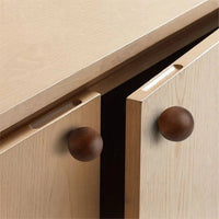 Bouton de Meuble Boule en Bois, Noyer ou Hêtre, 25 à 40 mm, vue 5