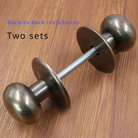 Bouton de Porte Boule en Laiton, Rosace 60 mm, Tête 45 mm, vue 5