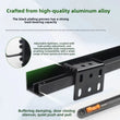 Kit Porte Coulissante Invisible Rail Aluminium de 1 m, Charge 80 kg