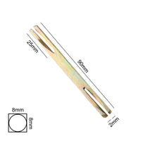 Carré de Poignée de Porte 8 x 8 mm Fendu aux Deux Bouts, de 85 à 130 mm, vue 4