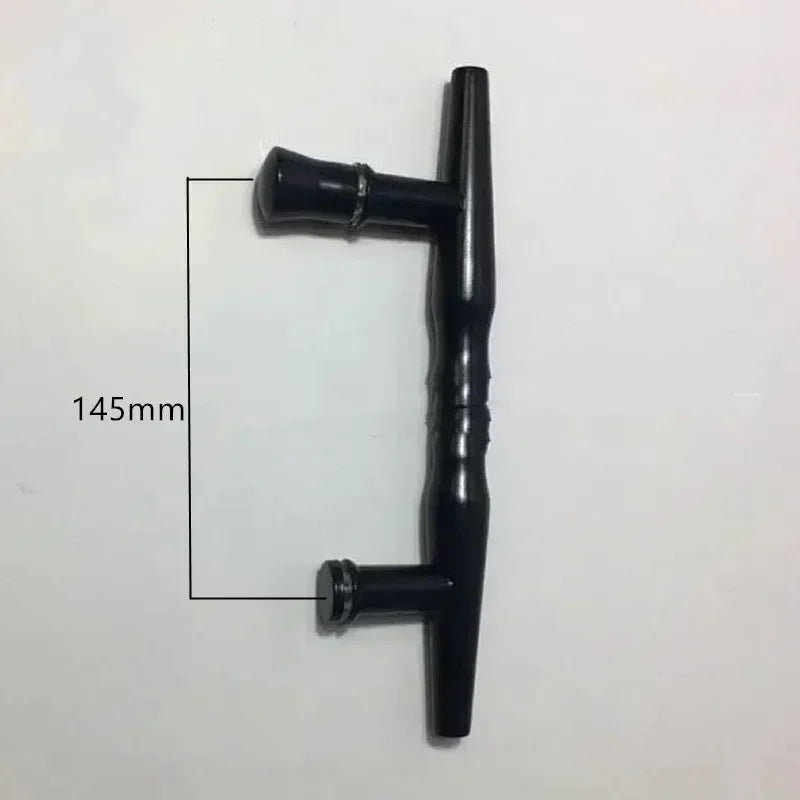 Poignée de Porte de Douche Inox, Entraxe 145 mm, Chromée, Noire ou Cuivrée, vue 3