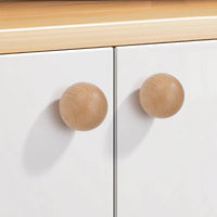 Bouton de Meuble Boule en Bois, Noyer ou Hêtre, 25 à 40 mm, vue 2