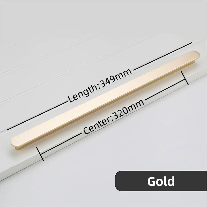 Poignée de Cuisine Plate en Aluminium Brossé, Entraxe 96 à 320 mm, vue 19