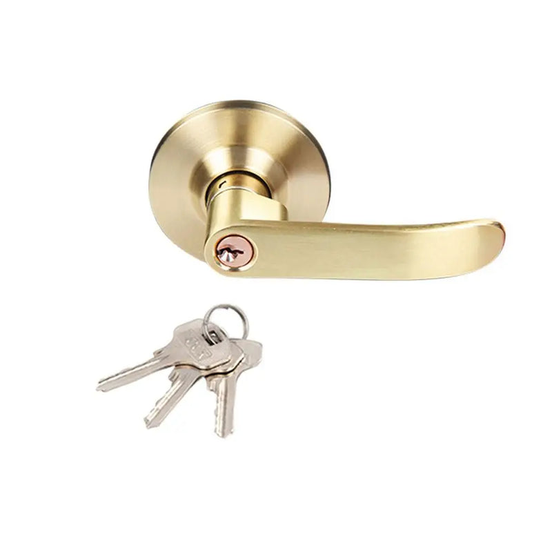 Poignée de Porte de Chambre à Bouton, Chrome ou Or Satiné, vue 9