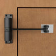 Ferme-Porte Silencieux à Bras et Galets en Aluminium, Noir ou Blanc, 160 mm
