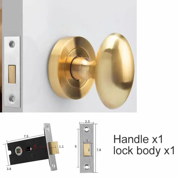 Bouton de Porte Œuf en Zamak sur Rosace Ronde, Seul ou avec Loquet, vue 11