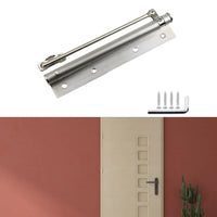 Ferme-Porte à Ressort Inox, Porte Gauche ou Droite, Plaque 150 ou 187 mm, vue 4