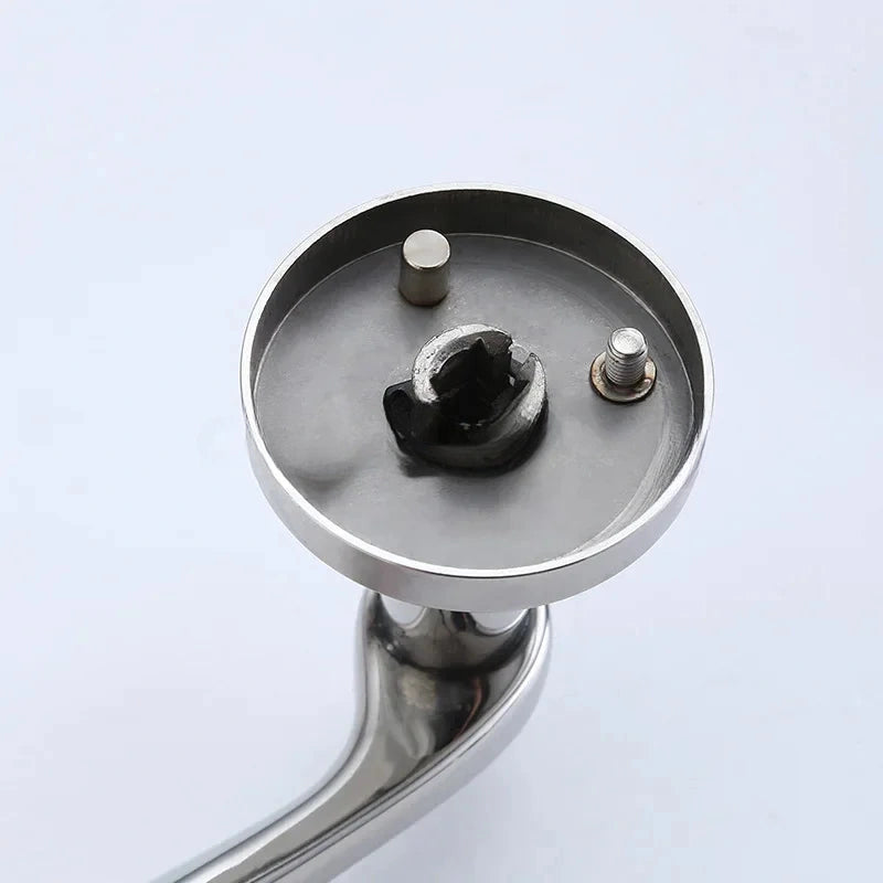 Poignée de Porte Intérieure Inox, 11 Formes de Béquille, Rosaces de Clé, vue 7