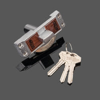 Verrou à Croissant pour Porte et Fenêtre Coulissantes, Zamak Chromé, avec ou sans Clé, vue 8