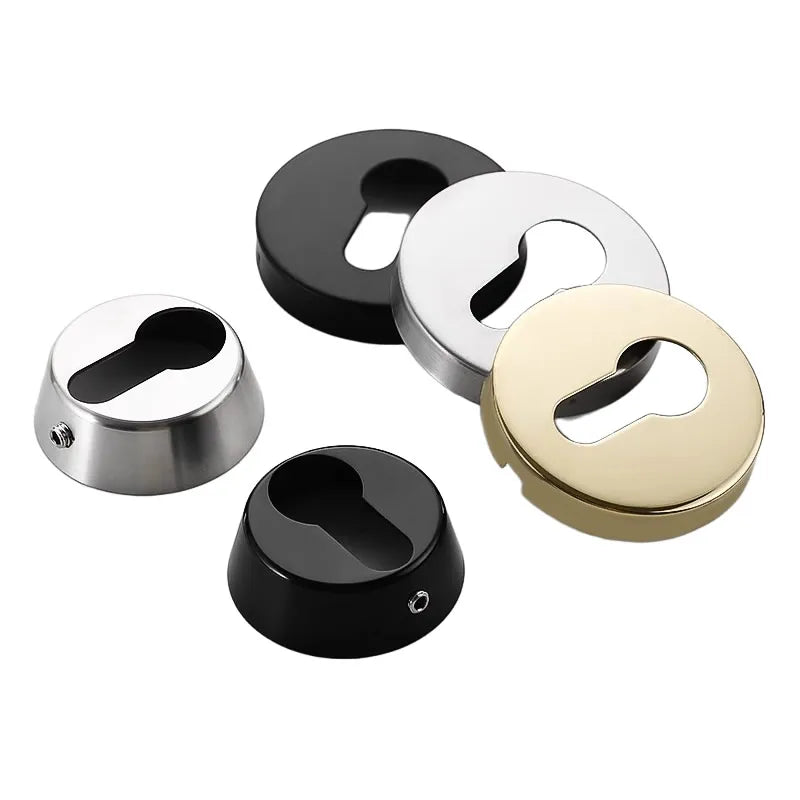 Rosace de Porte en Inox pour Cylindre, Ronde ou Ovale, 11 Modèles