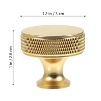 Bouton de Meuble Moleté Doré en Alliage d'Aluminium, Lot de 5, 30 mm, vue 6