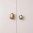 Bouton de Meuble Galet en Laiton Massif, Finition Bronze Rétro, 3 Formes
