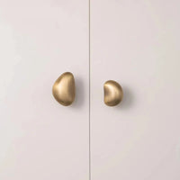Bouton de Meuble Galet en Laiton Massif, Finition Bronze Rétro, 3 Formes