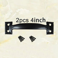 Poignée de Tirage en Fer Noir pour Porte de Grange, Lot de 2, vue 5
