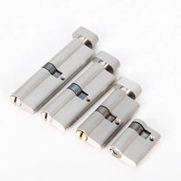 Cylindre de Porte Européen à Bouton, Zamak Brossé, 60 à 90 mm
