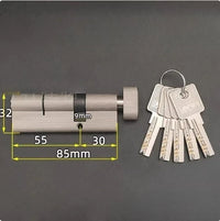 Cylindre de Porte à Bouton Asymétrique, Laiton, 50 à 100 mm, vue 13
