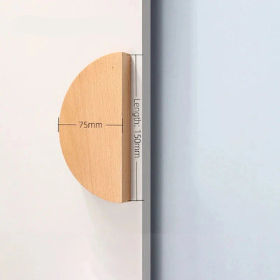 Bouton de Meuble en Bois de Chêne Classique pour Tiroirs