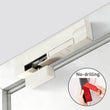 Ferme-Porte Automatique Discret Réglable, Porte 40 kg Maximum, Blanc ou Marron